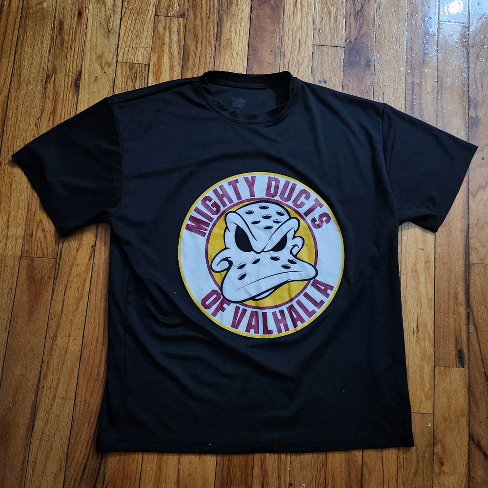 Mighty Ducts of Valhalla Black T-Shirt